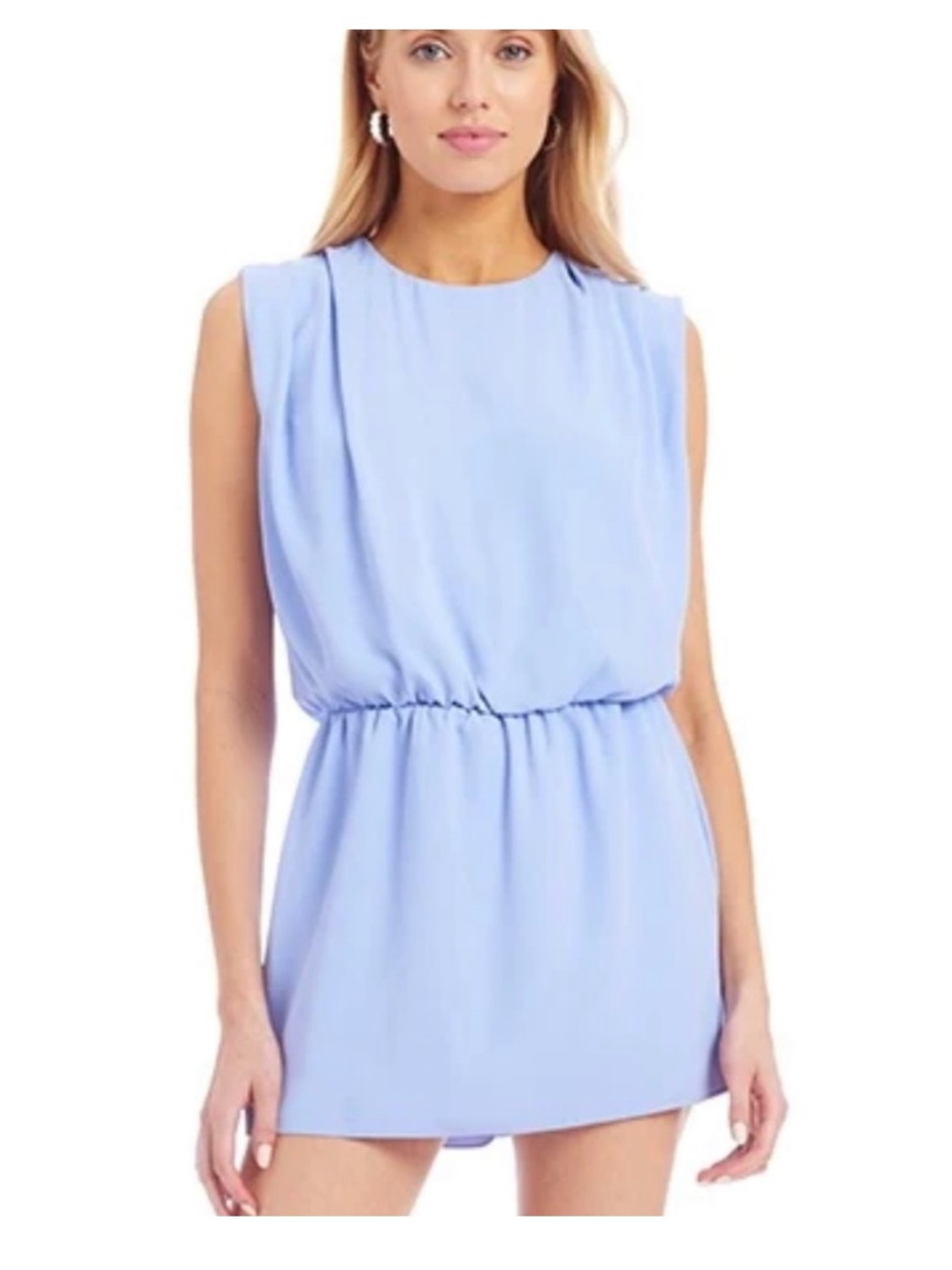 Amanda Uprichard Lavender/ light blue Mini Dress with built in shorts Size L